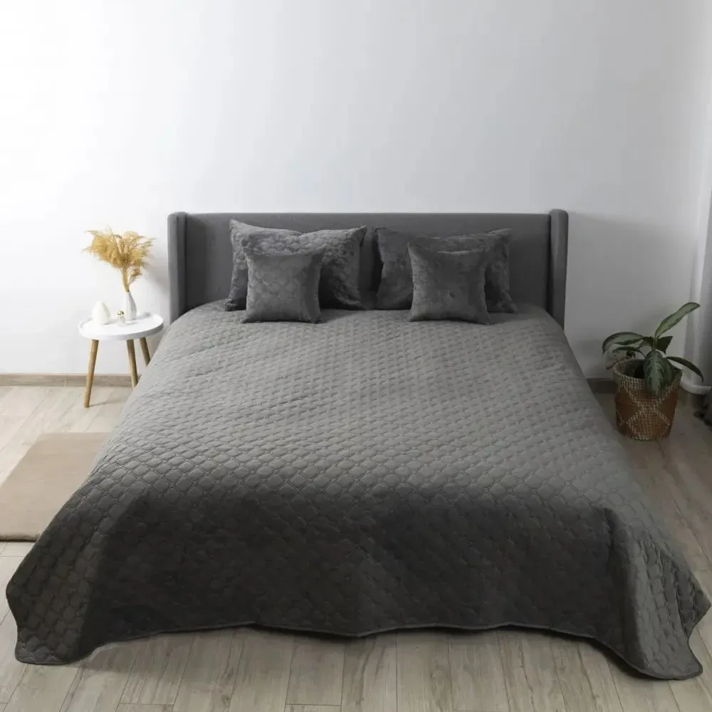 Cuvertura Relaxe Home VELOUR 220x240 cm Grey