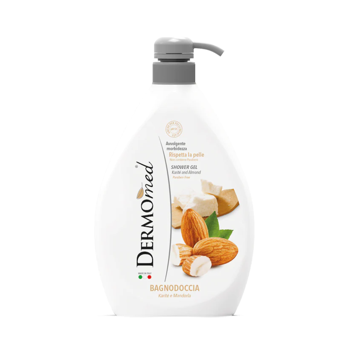 Dermomed Almond and Shea Butter Shower Gel, 1000 ml