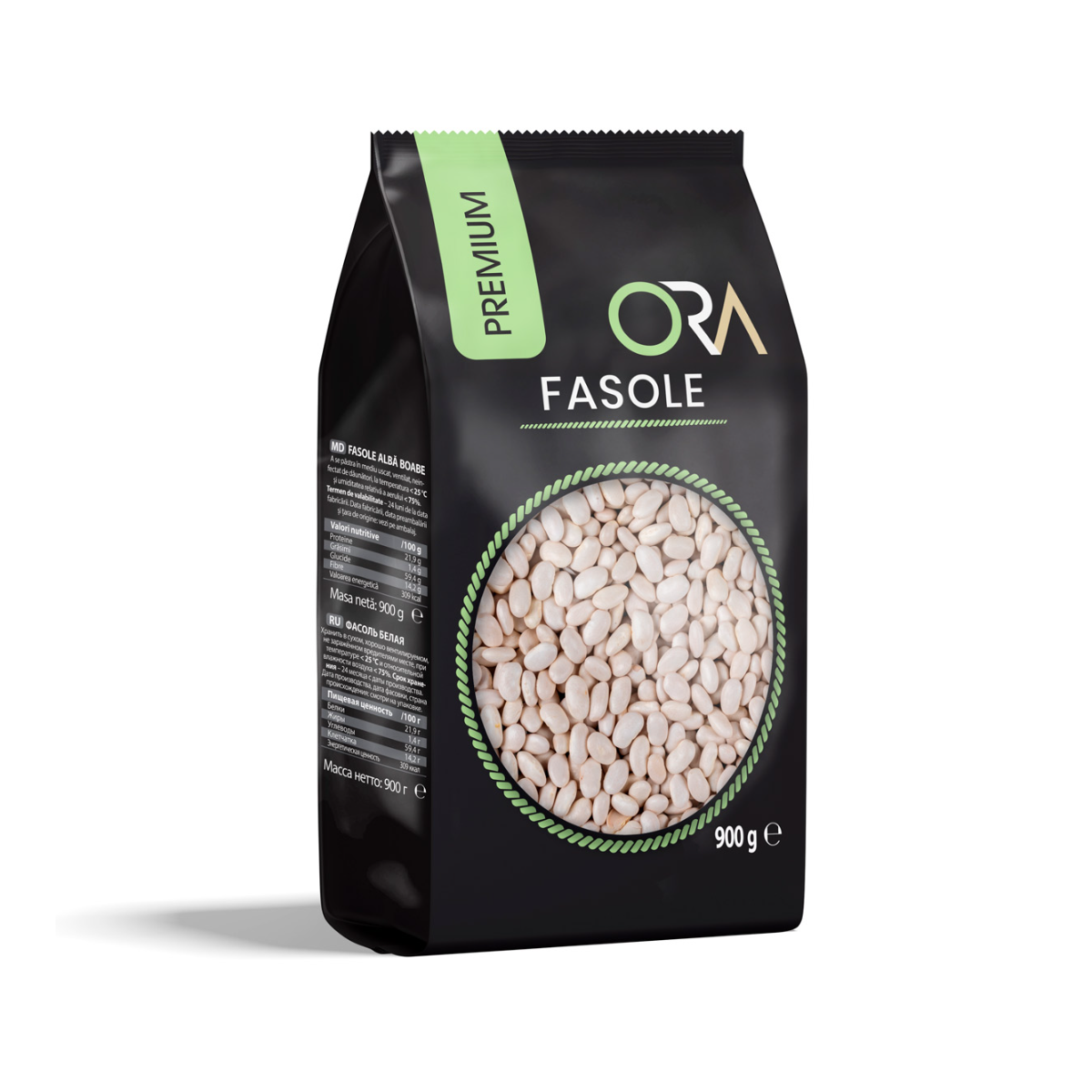 Fasole albe, Calitate superioară, Premium - ORA 900g