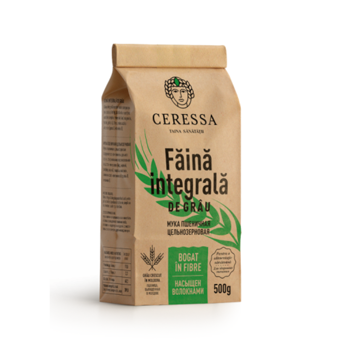 Whole wheat flour Ceressa 500g (Moldova)