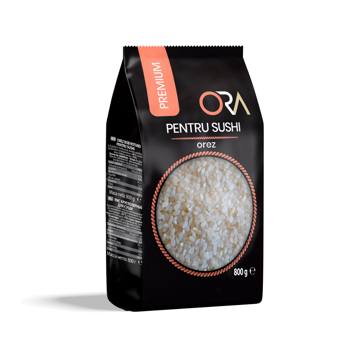 Orez pentru Sushi, Calitate superioară, Premium - ORA 900g Japan